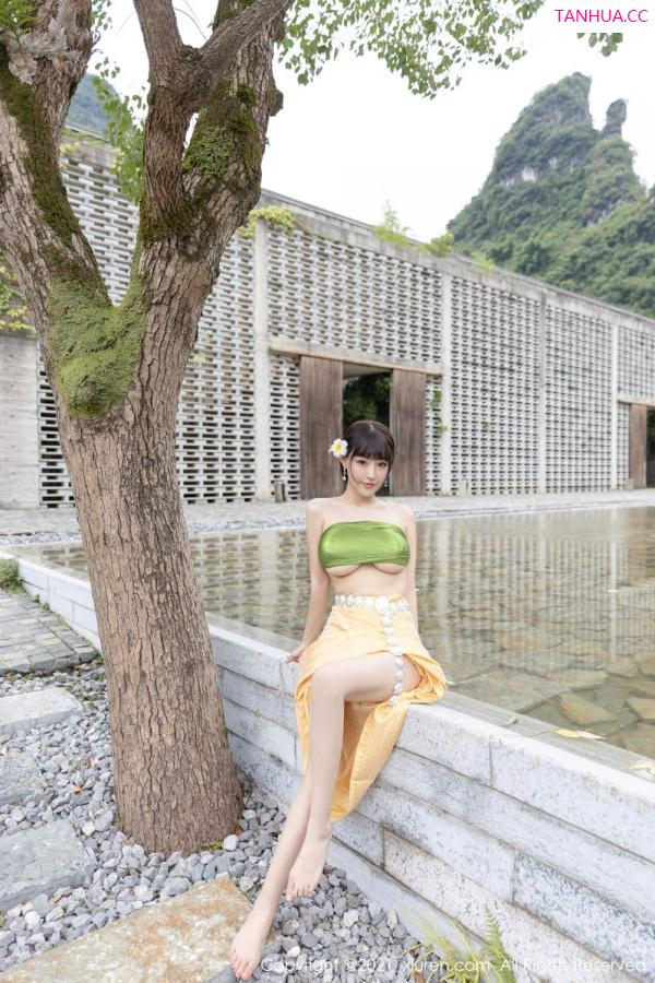 朱可 barbie可儿 朱可儿桂林旅拍 傣族风格异域风情第10张图片